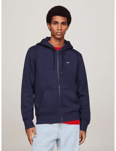 Sweat zippé à capuche Tommy Jeans marine