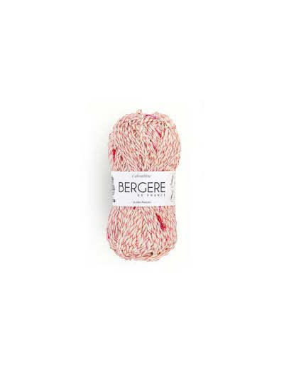 Pelote de laine gamme colombine, couleur Fraise