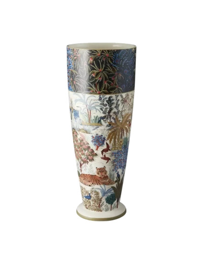 VASE FUSEAU - JARDIN DU PALAIS - H 47,5 CM - GIEN