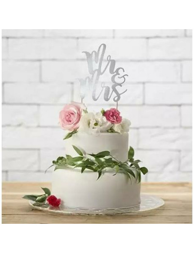 Cake topper Mariage   - Patiss&vous