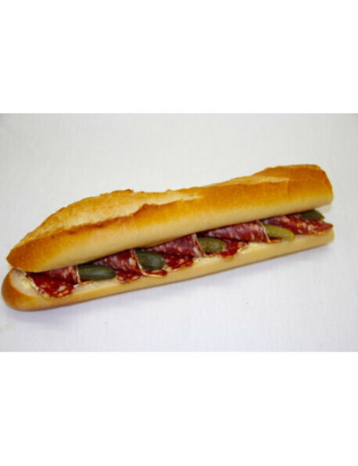 Sandwich Saucisson sec au piment d'espelette