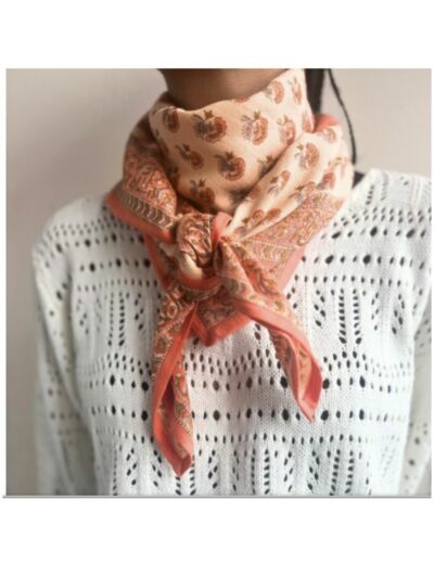 FOULARD DALIA PINK - BONHEUR DU JOUR