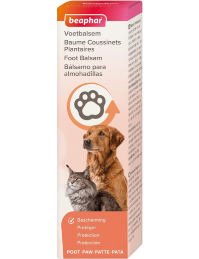 BEAPHAR – Baume coussinets pour chien – À l’huile d’arbre à Thé, Glycérine & Cire d’abeille – Adoucit le museau & lutte contre les crevasses – Protège du froid/chaleur/irritations – 40 ml