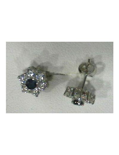 Boucles d'oreille saphir