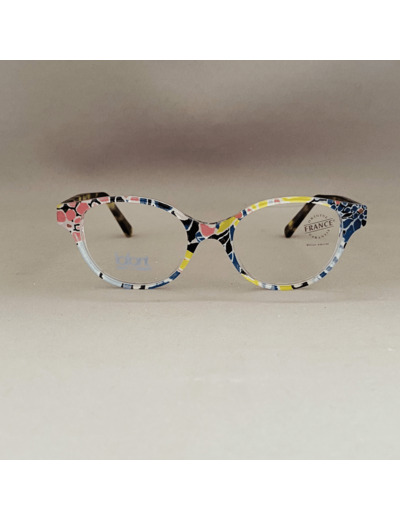 Lunettes de Vue Enfants Tic de la Marque Lafont Coloris Pastels Motifs : Floral