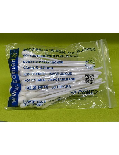 BATONNETS ECOUVILLONS plastiques par 50