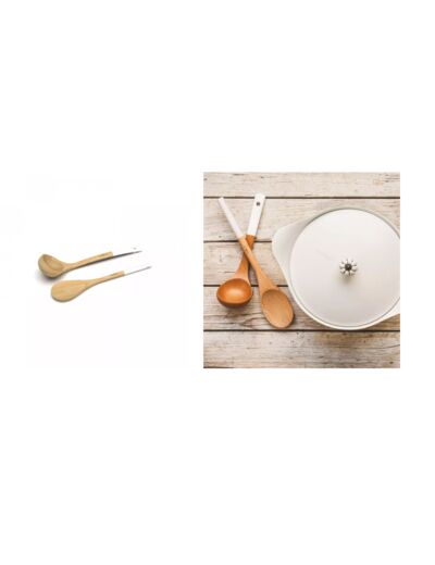 Set cuillère + louche en bois