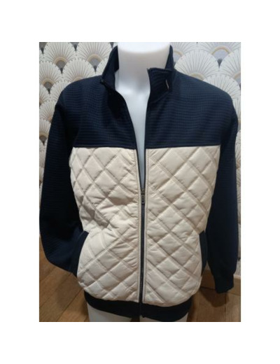 Veste marine et beige Maxway