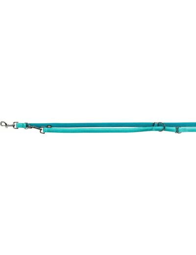 TRIXIE Softline Elegance Laisse en V Océan/bleu pétrole M-L 2 m x 20 mm