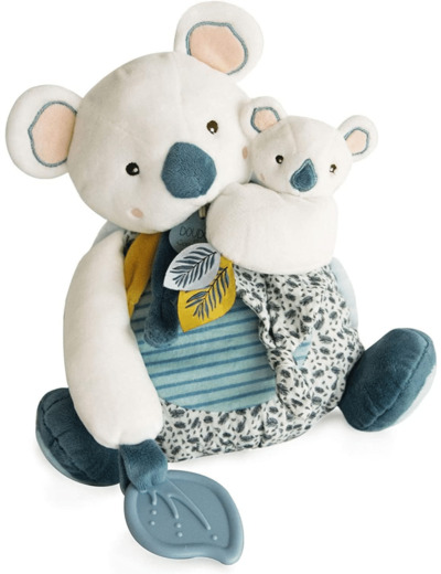 Doudou et Compagnie - Peluche Koala Avec Bébé et Anneau De Dentition