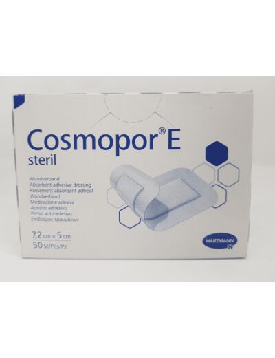 Cosmopor-e Pansements Stériles Autoadhésifs 7,2cmX5cm - Boîte 50