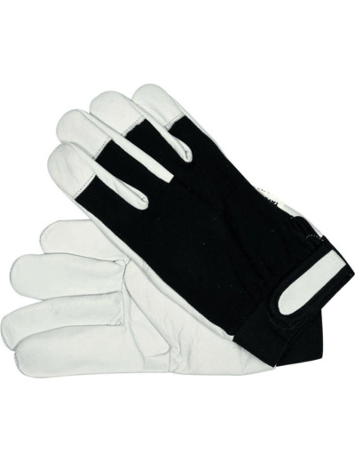 Gants de protection coton/cuir - YT-74640