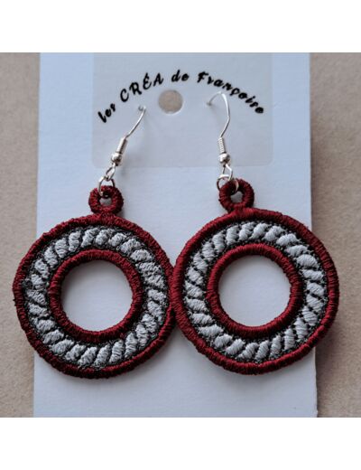 Boucle d'oreilles " Tresse Créole"