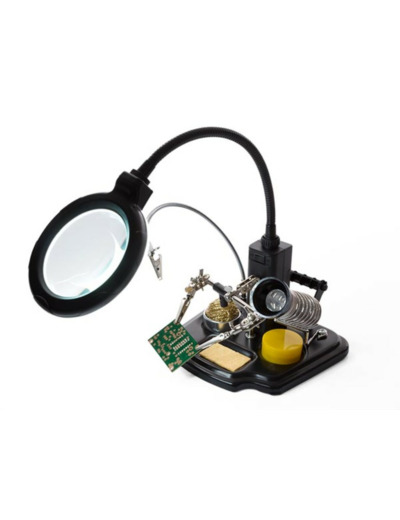 Lampe loupe à LED ( troisième mains )