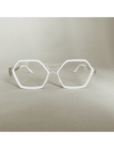 Lunettes de Vue Mixte Pierre Eyewear modèle Fame Coloris Blanc/Cristal