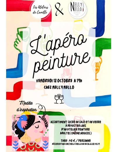 APERO PEINTURE 1ERE EDITION CHEZ NELLY NELLO