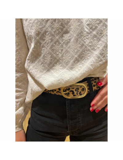 CEINTURE  AMINA LEOPARD