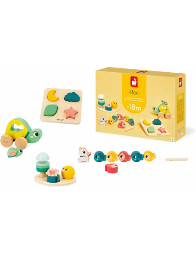 Box Janod de Jeux Bébé - Jouet Enfant 18 Mois -- J04064