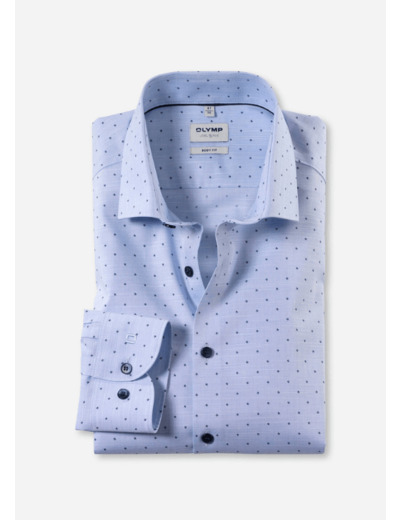 Chemise à motifs OLYMP bleue