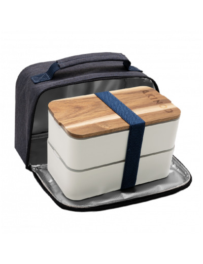 Bento et Lunch Bag 11h58, Blanc AKINOD