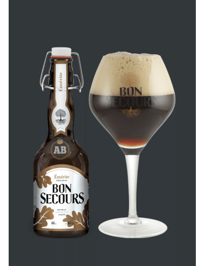 Bière Bon Secours Brune Emérite 8° / 33cl  - Apéros & Boissons