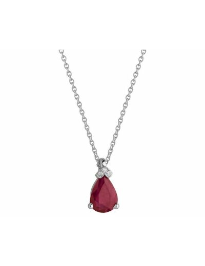 Collier Or Rubis Diamant