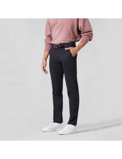 Pantalon chino Meyer marine en coton bio