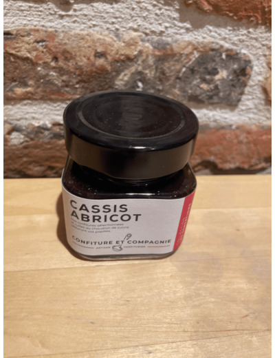 Confiture artisanale cassis abricot