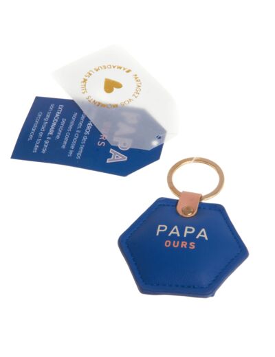 Porte clefs papa ours