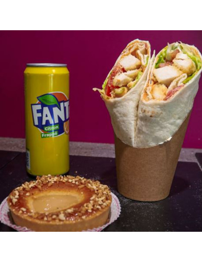 La formule Wrap N°3 à 10,70€ - La Craquan'Tine