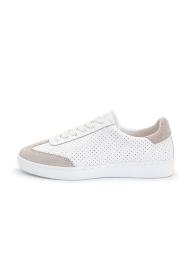 7420 Suny - Baskets blanc et beige en daim pour homme - Werner Kern