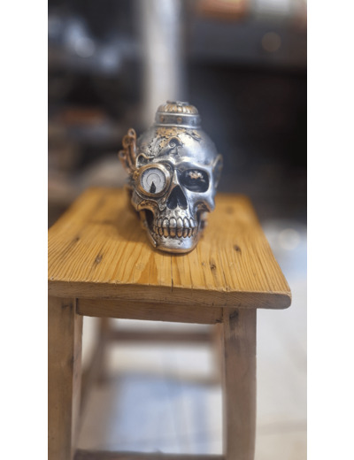 Figurine steampunk skull