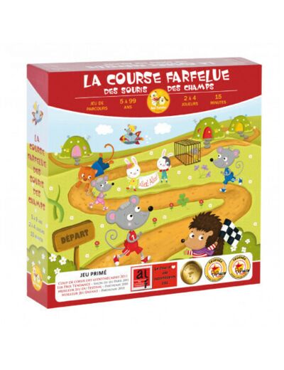 LA COURSE FARFELUE des souris des champs Jeu de société - Farfadet joueur