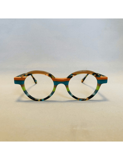 Lunettes de Vue De la Marque Wissing Modèle 2969 Coloris Orange / Vert et Multicolore – Monture Unique