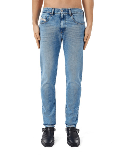 Jean slim D-Strukt Diesel bleu clair stretch