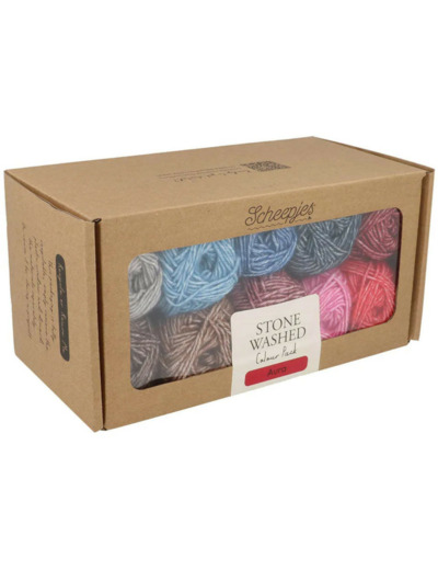Pack de couleurs Scheepjes Stone Washed 10x25g - Manifest