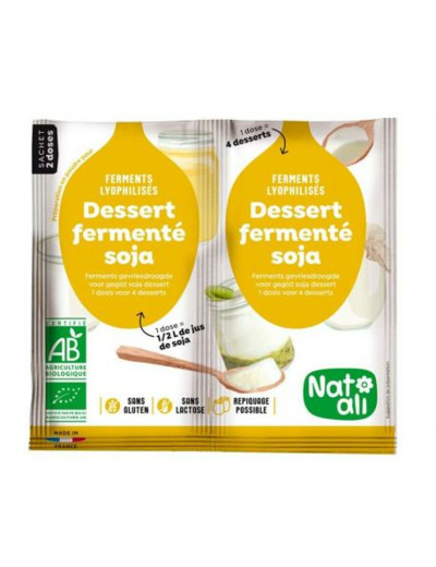 Ferments pour dessert soja 2x6g - Abc Bio