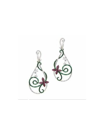 Boucles d'oreille florales