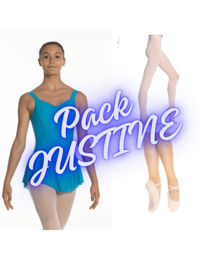 Pack de danse JUSTINE (justau + collants + chaussons) - Artiligne