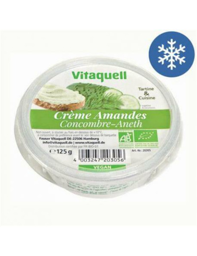 Crème Amandes concombre aneth 125g - Abc Bio