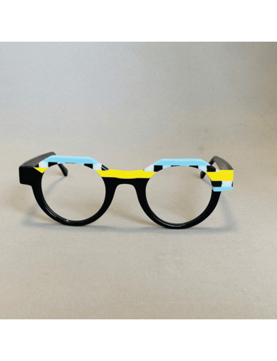 Lunettes de Vue De la Marque Wissing Modèle 3410HA Coloris Jaune Bleu Noir Carré et Rond – Monture Unique