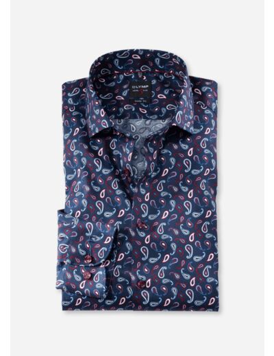 Chemise à motifs OLYMP marine