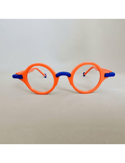 Lunettes de Vue Mixte Pierre Eyewear Modèle Hilo Coloris Orange Bleu Marine