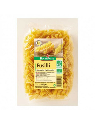 Pâtes fusilli Bio BONNETERRE - Abc Bio