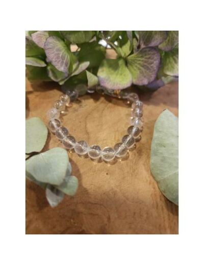 Bracelet perles - CRISTAL DE ROCHE - LITHOSPHERE FRANCE - Sur le trottoir d'en face
