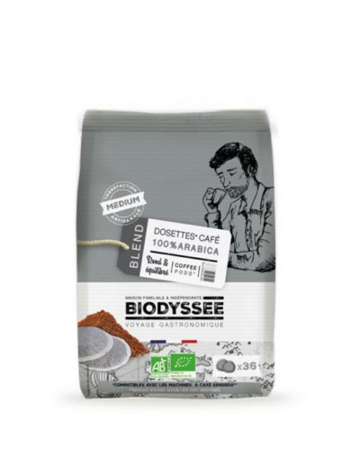 Dosettes 100% arabica medium compatibles senseo x36 - Abc bio