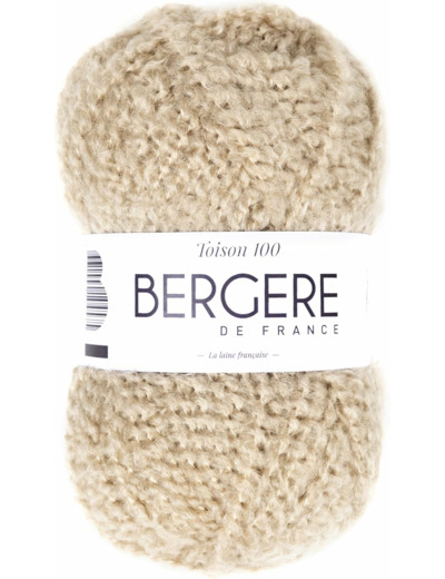 Pelote de laine TOISON 100 Beige (GAÏA)