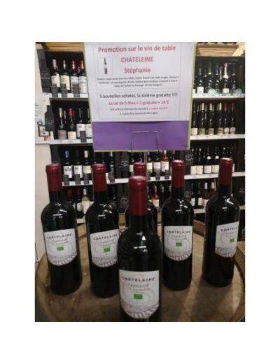 Lot 6 bouteilles Vin rouge Bio Châtelaine Espagne- ABC Bio