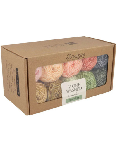 Pack de couleurs Scheepjes Stone Washed 10x25g - Intentions