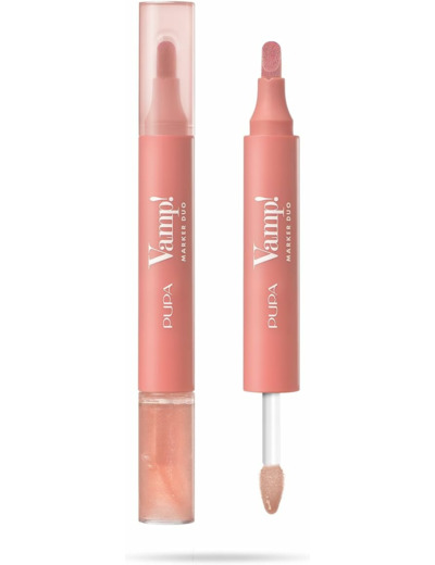 Vamp! Marker Duo Rouge à lèvres + Gloss 002 Rose glacée Pupa